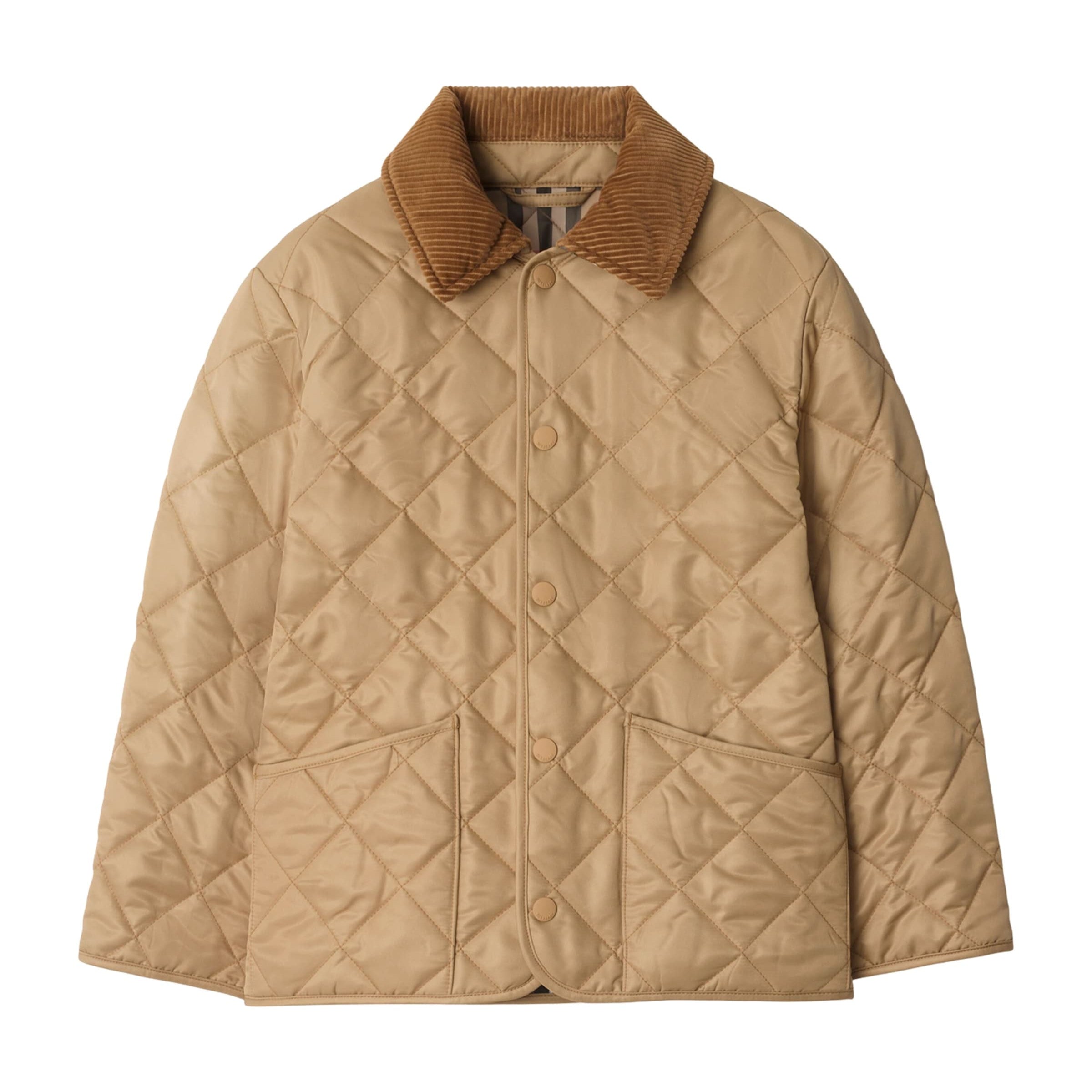 Burberry Kids Corduroy-Collar Quilted Jacket (3-12 Years)
