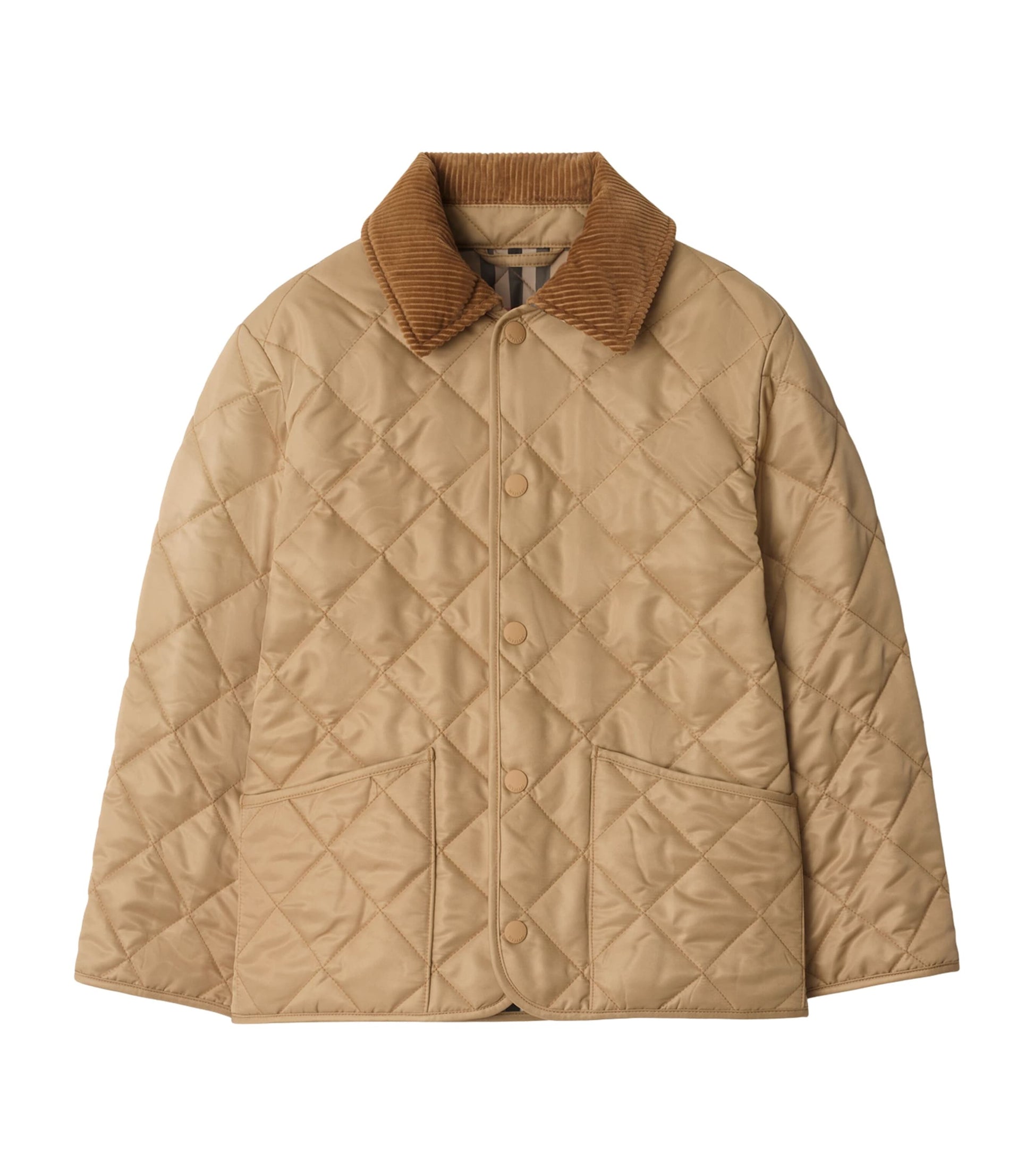 Burberry Kids Corduroy-Collar Quilted Jacket (3-12 Years)