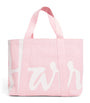 Harrods Pink Medium Cotton Logo Tote Bag