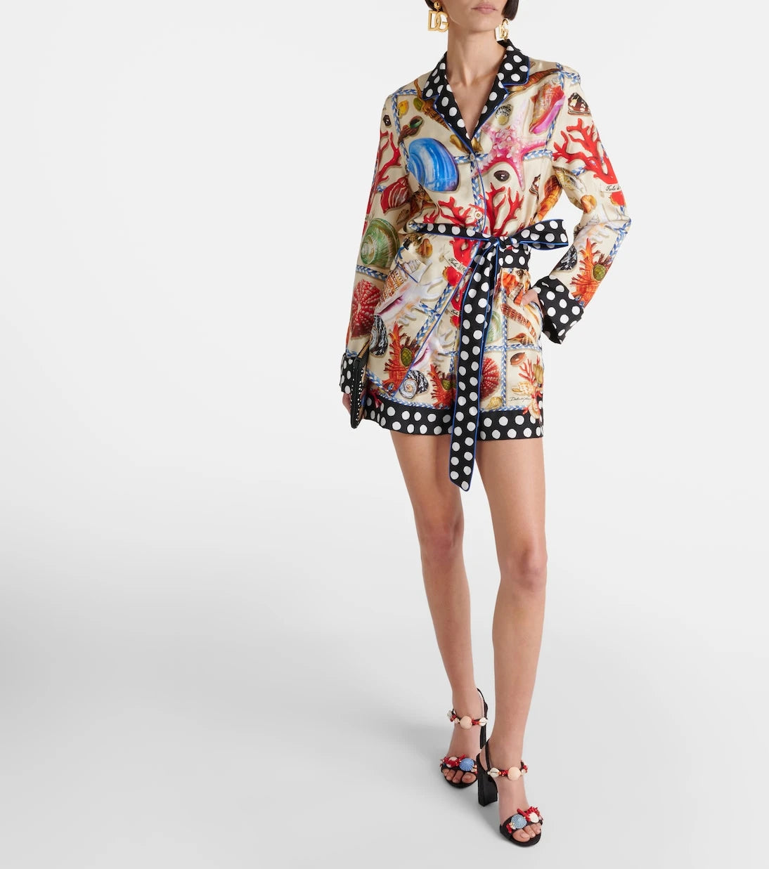 Dolce&Gabbana - Capri printed silk satin shorts