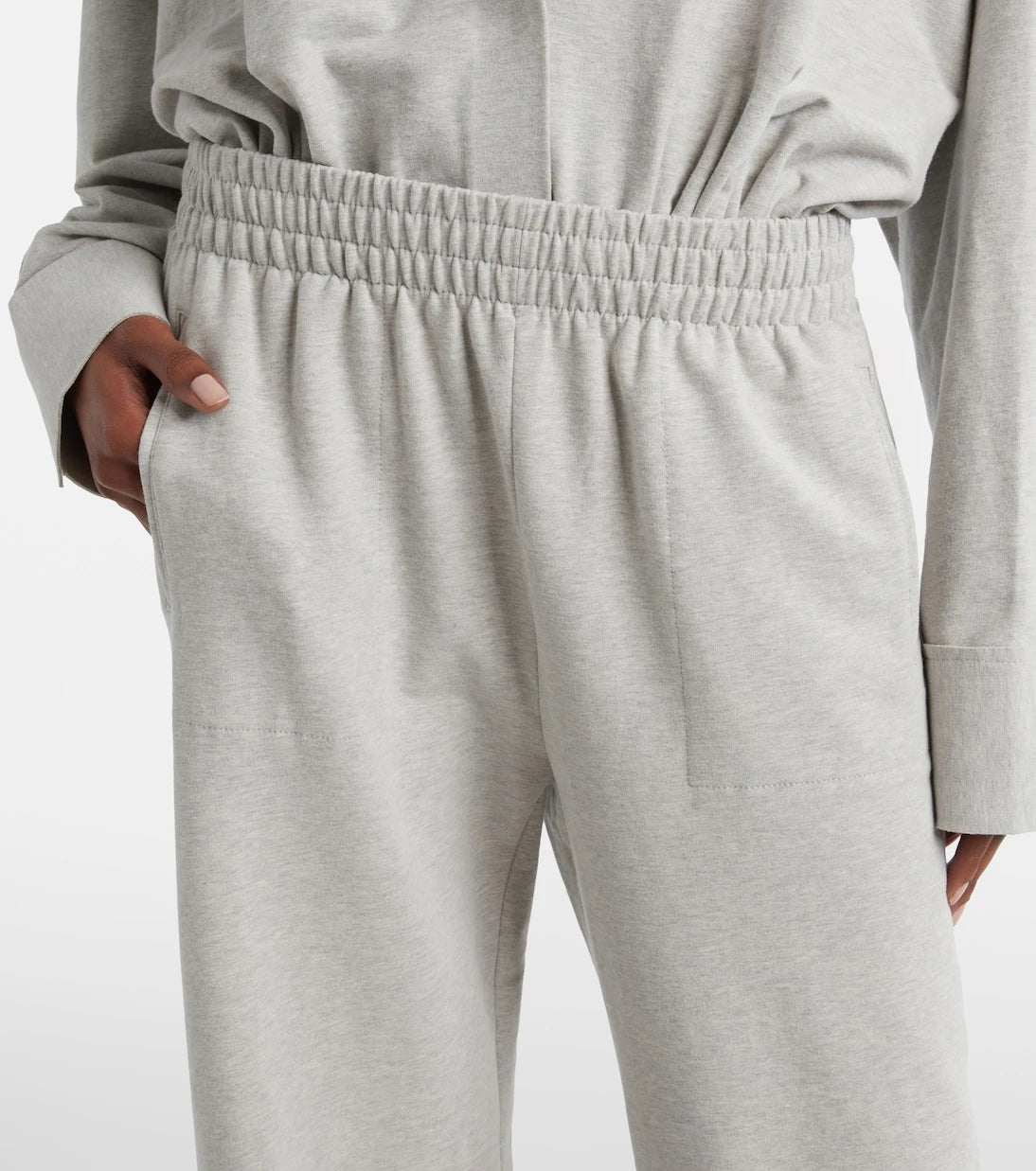 Norma Kamali - Cotton-blend jersey sweatpants