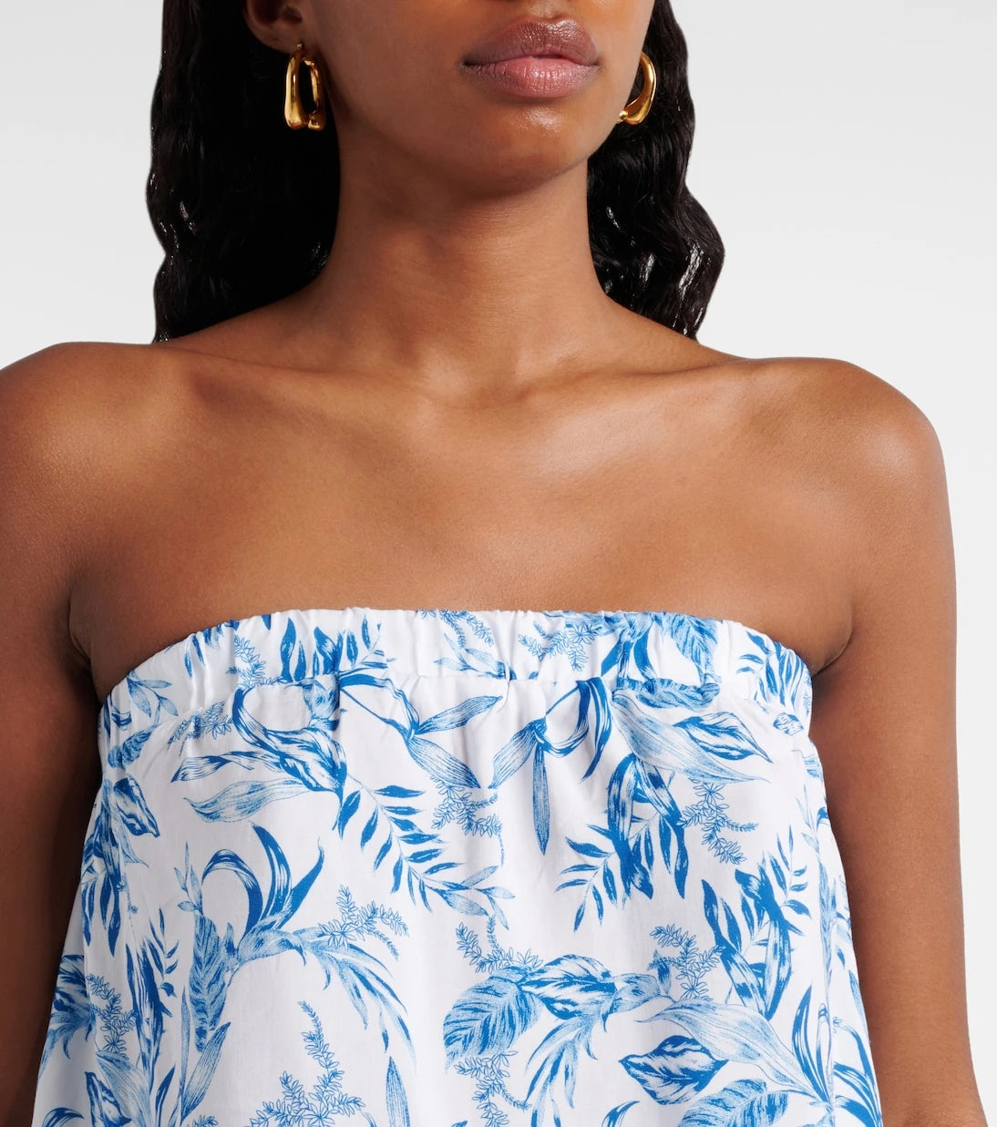 Melissa Odabash - Naomi strapless cotton jumpsuit