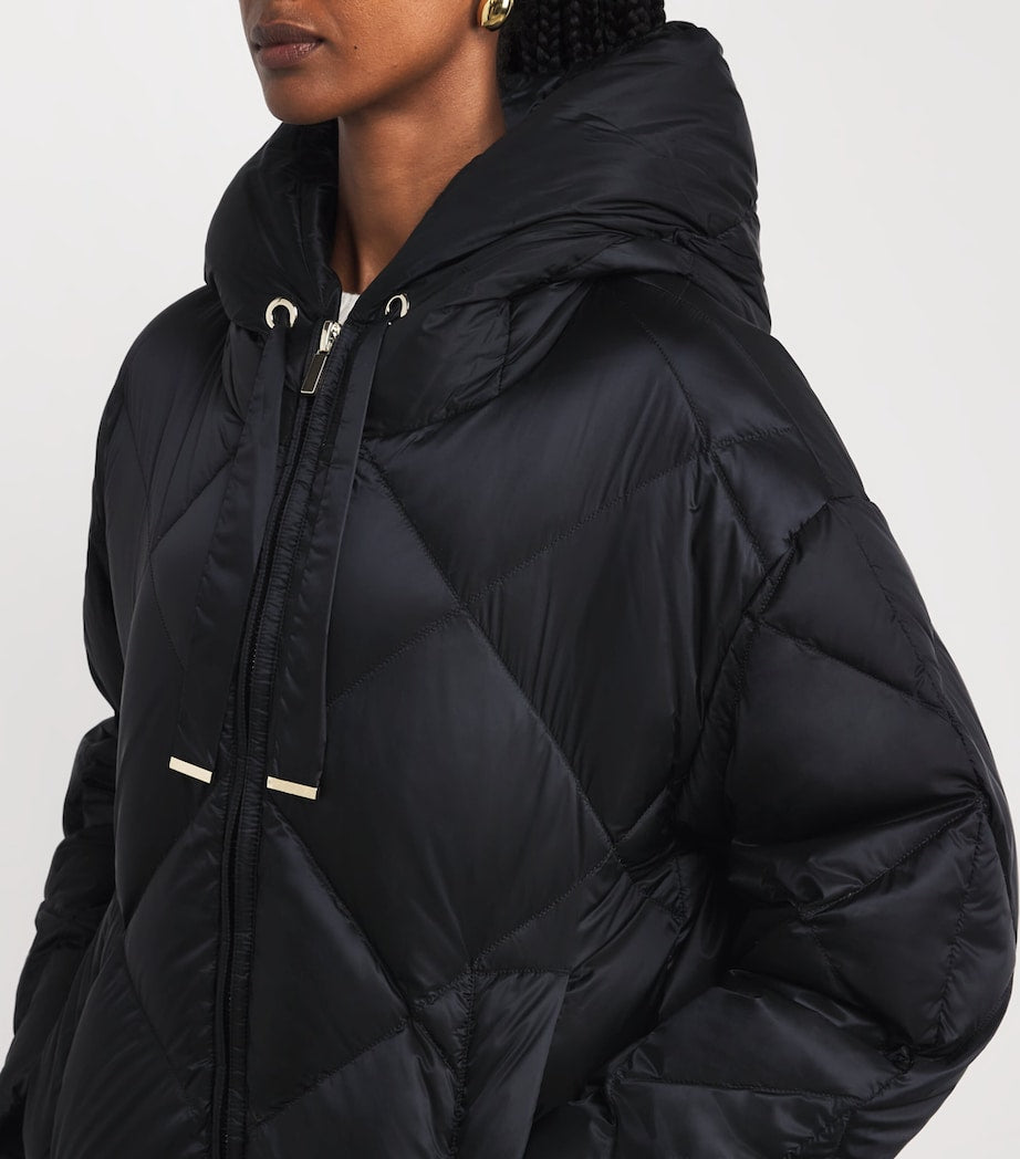Max Mara Black Down Water-Resistant The Cube Coat