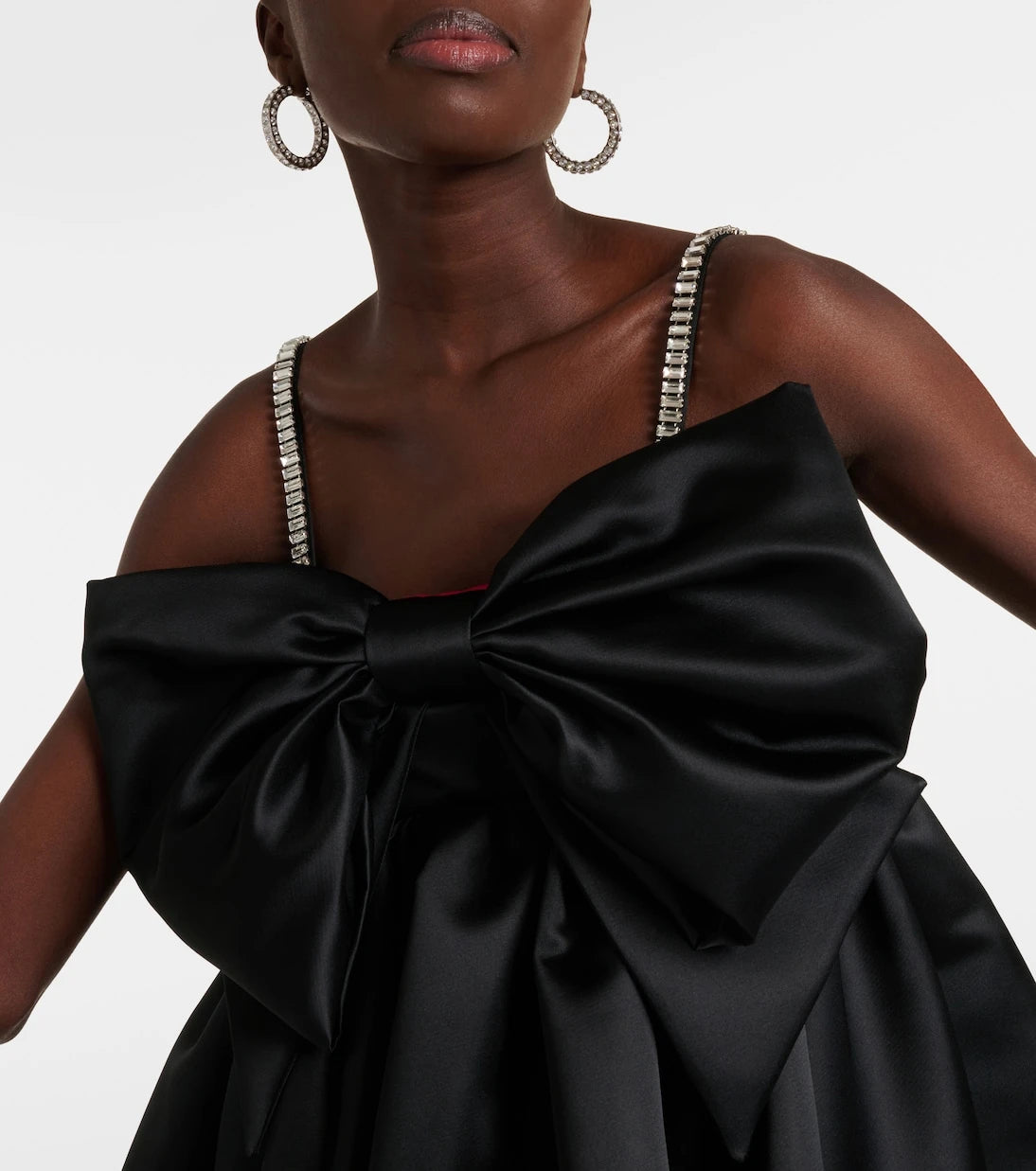Nina Ricci - Bow-detail satin minidress