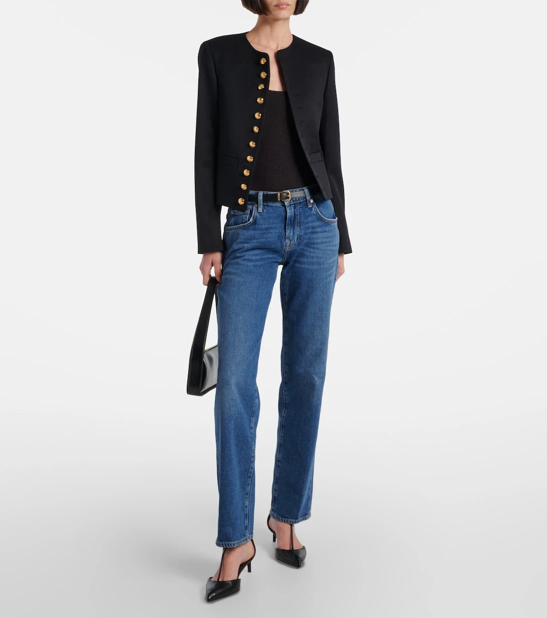 7 For All Mankind - Calie mid-rise straight jeans