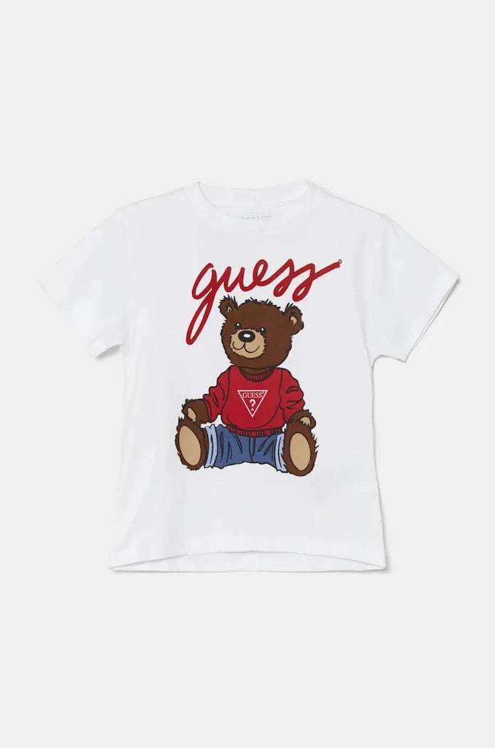 Детска памучна тениска Guess