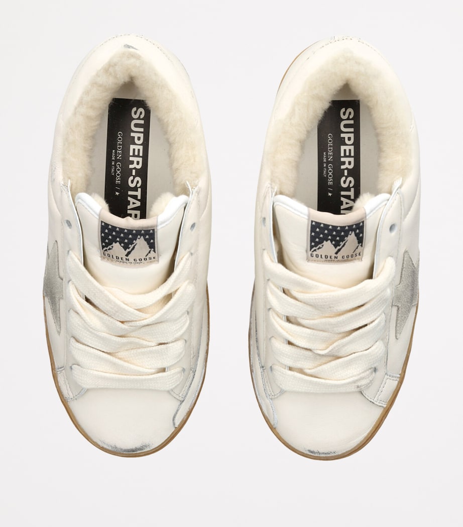 White Leather Super-Star Sneakers