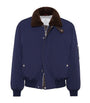 Brunello Cucinelli Blue Down-Filled Bomber Jacket