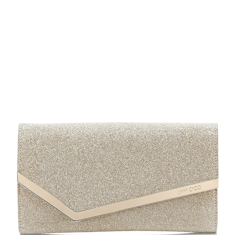 Silver Glitter Emmie Clutch Bag
