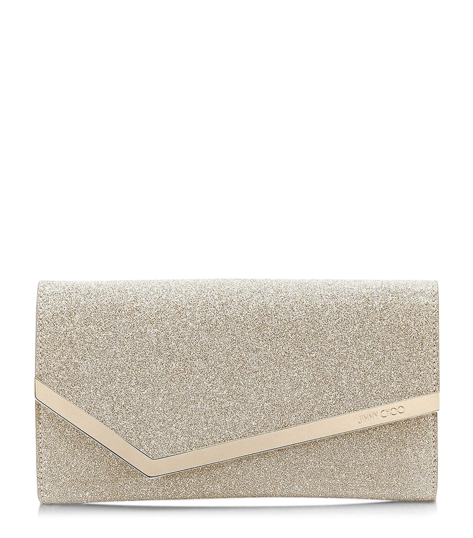 Silver Glitter Emmie Clutch Bag