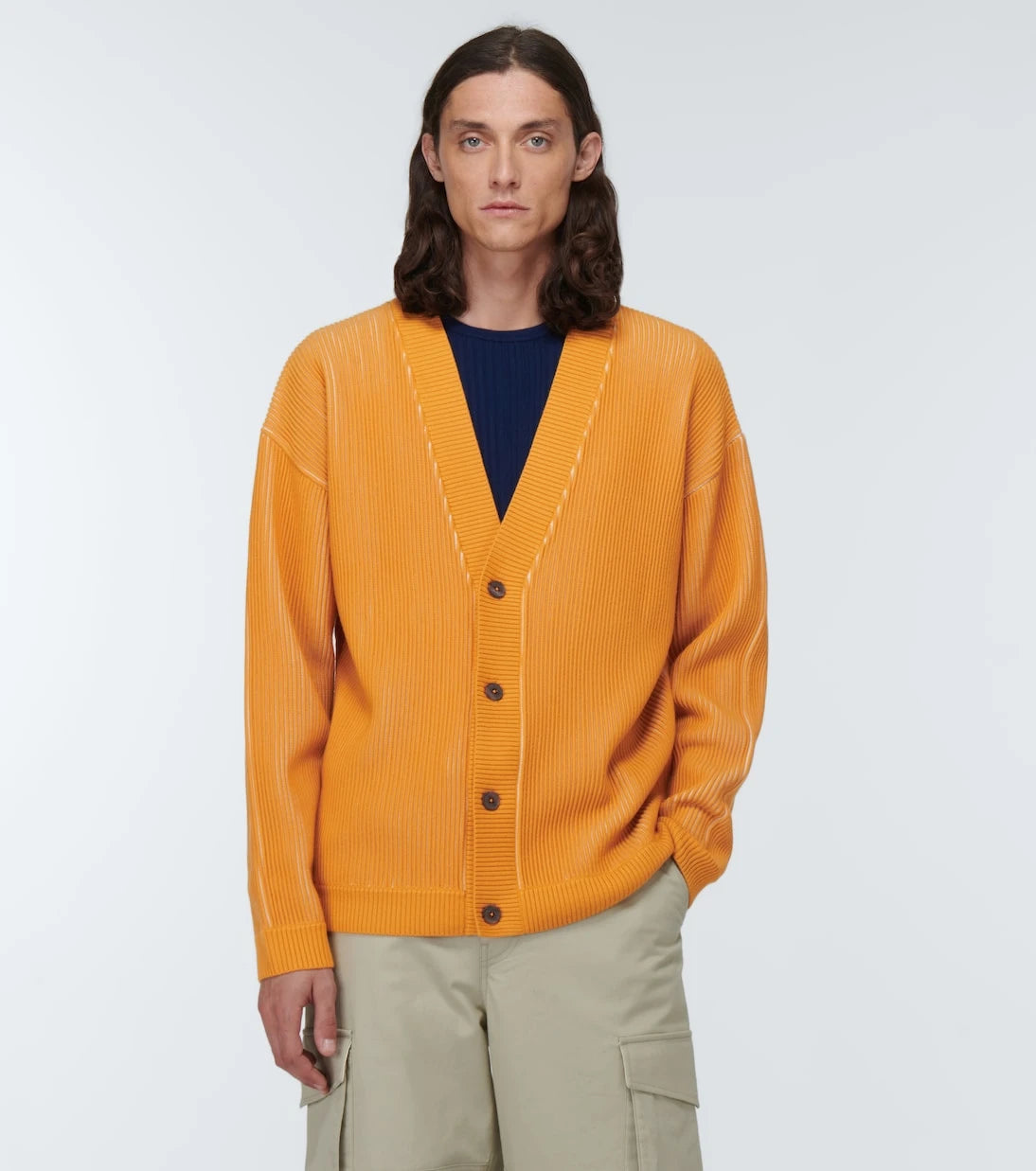 King & Tuckfield - Ribbed wool cardigan