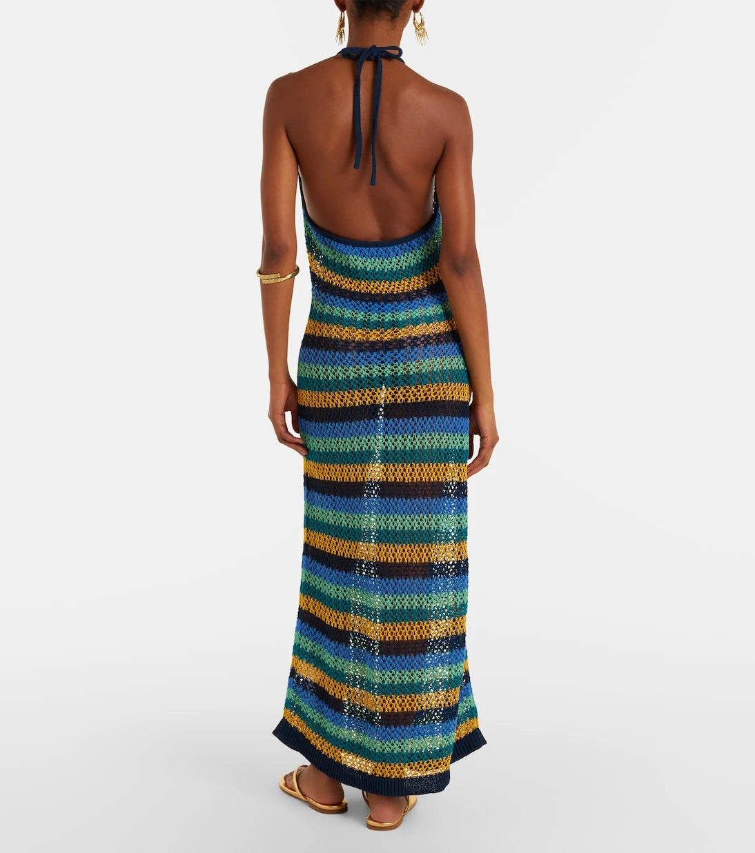 Etro - Striped cotton-blend maxi dress