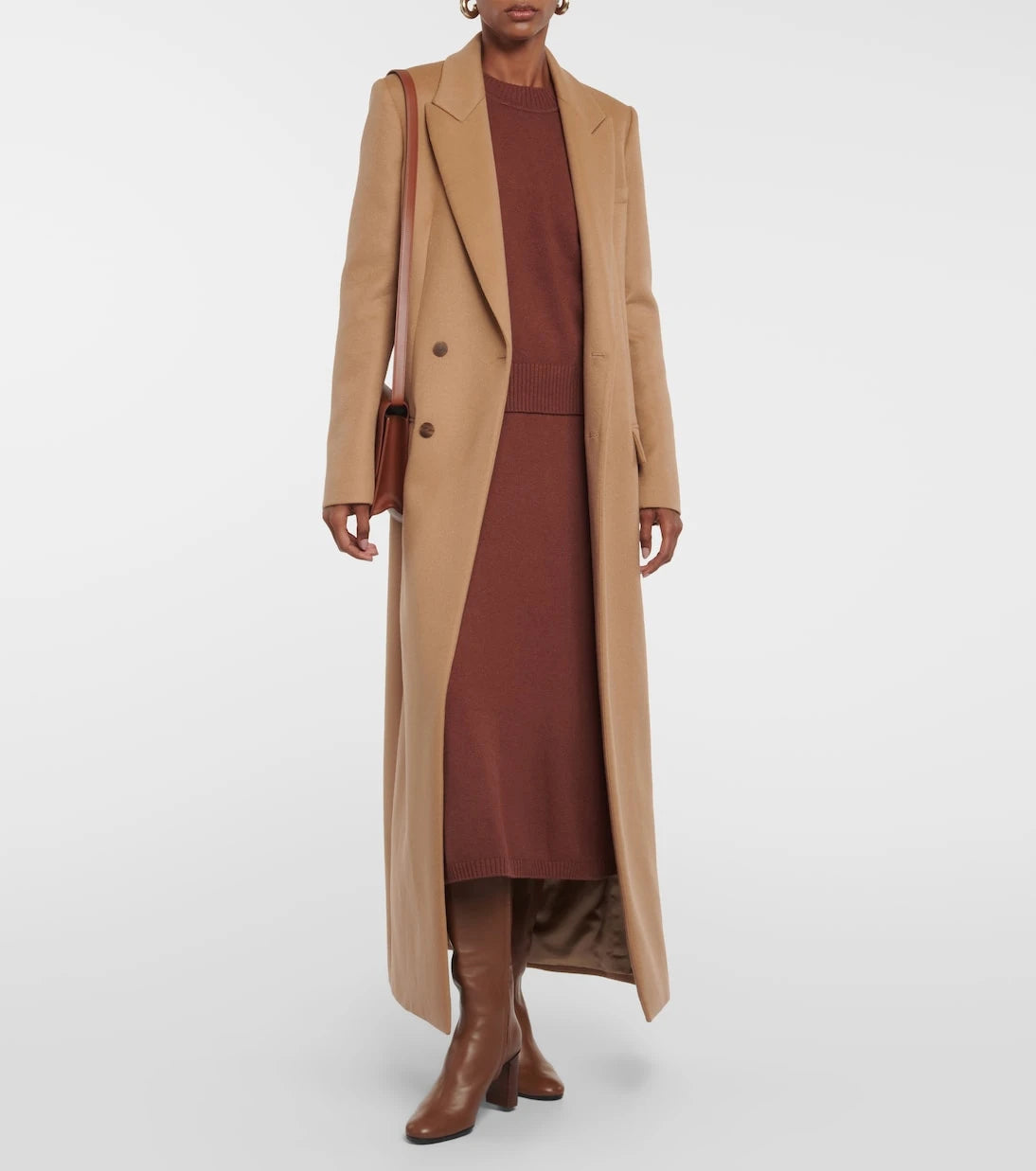 Joseph - Silk-blend midi skirt