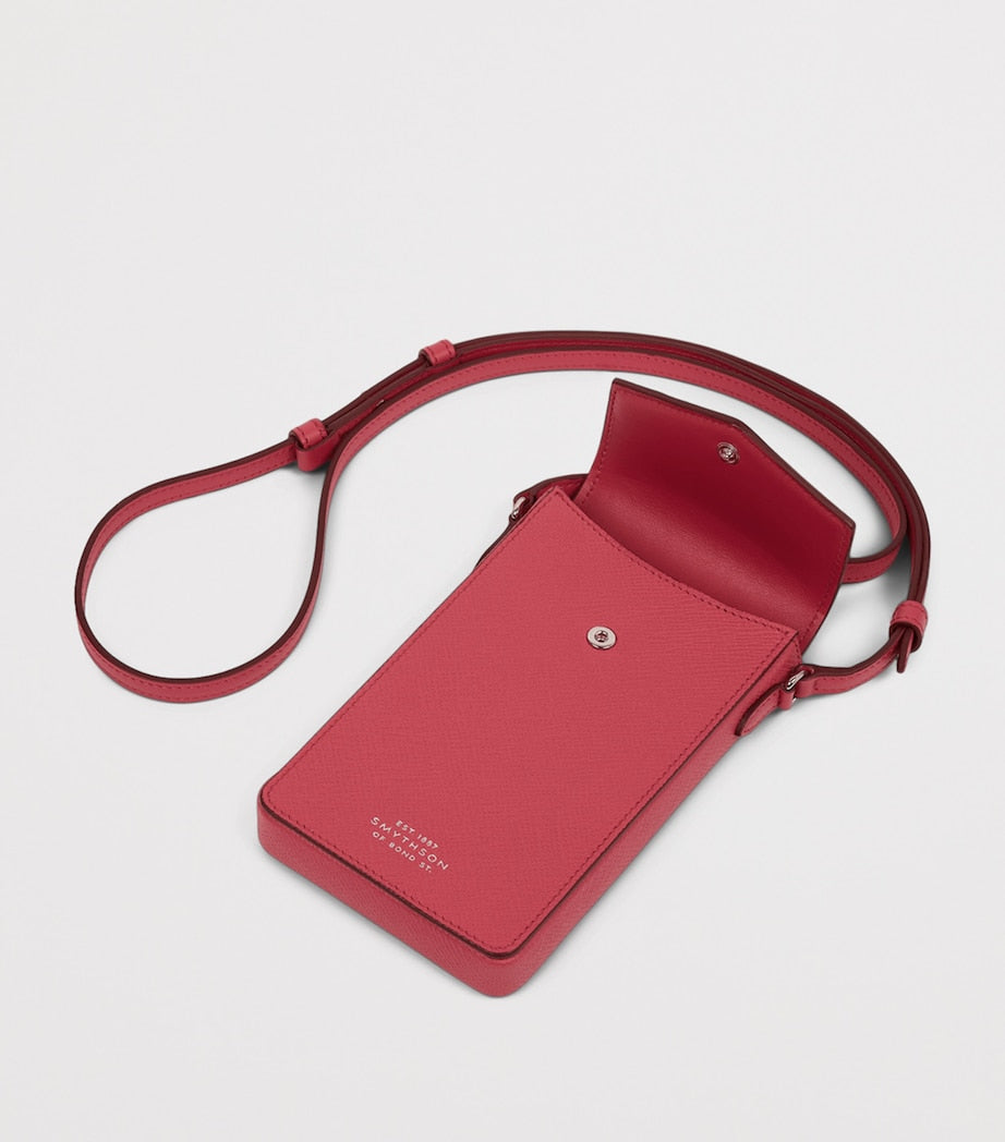 Pink Leather Envelope Phone Case