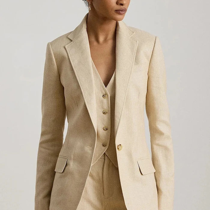 Lauren Ralph Lauren kadın keten ceket