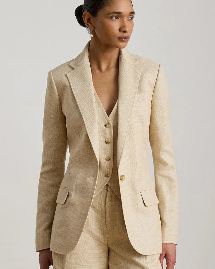 Lauren Ralph Lauren kadın keten ceket
