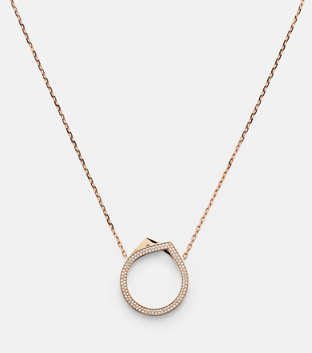 Repossi - Antifer 18kt rose gold necklace with diamonds