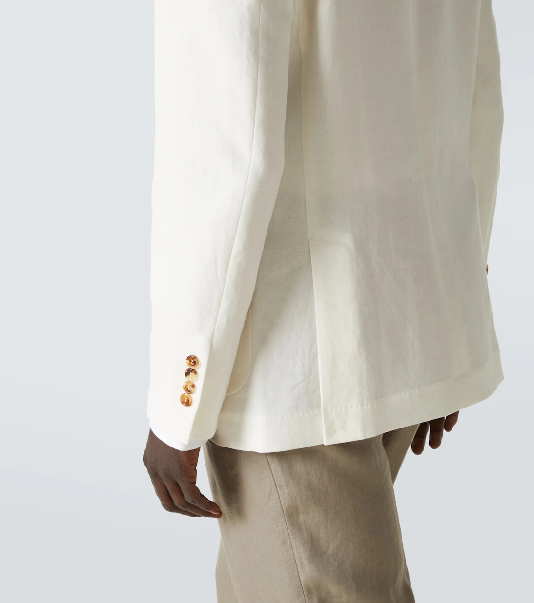 Brunello Cucinelli - Single-breasted linen blazer