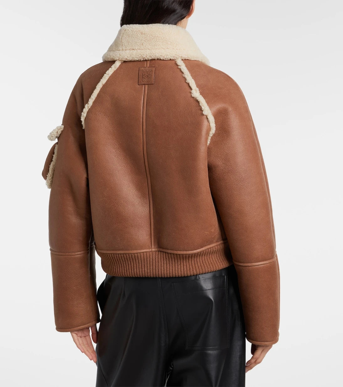 Loewe - Shearling-trimmed leather blouson