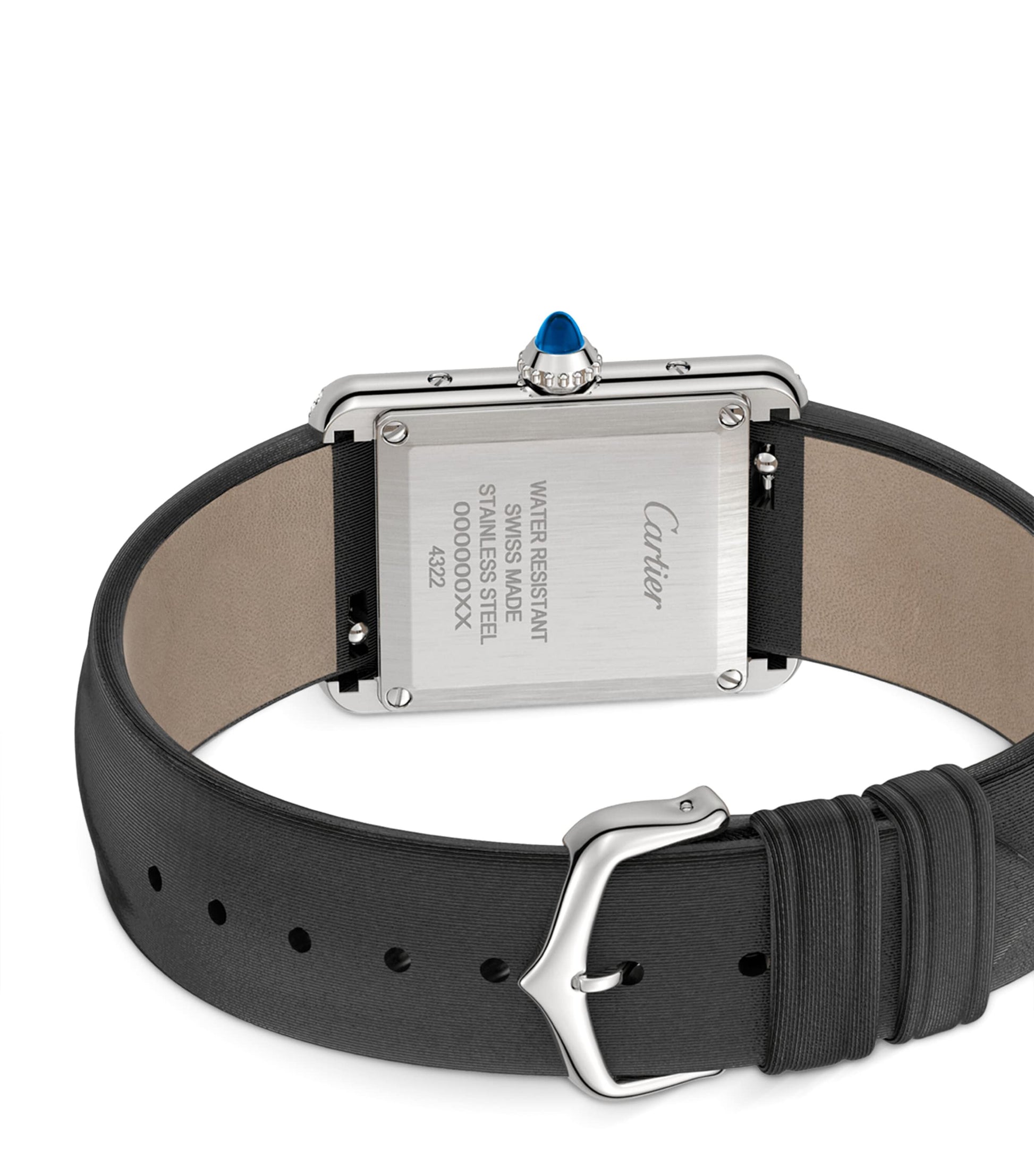 Stainless Steel and Diamond Tank Must Watch 22mm