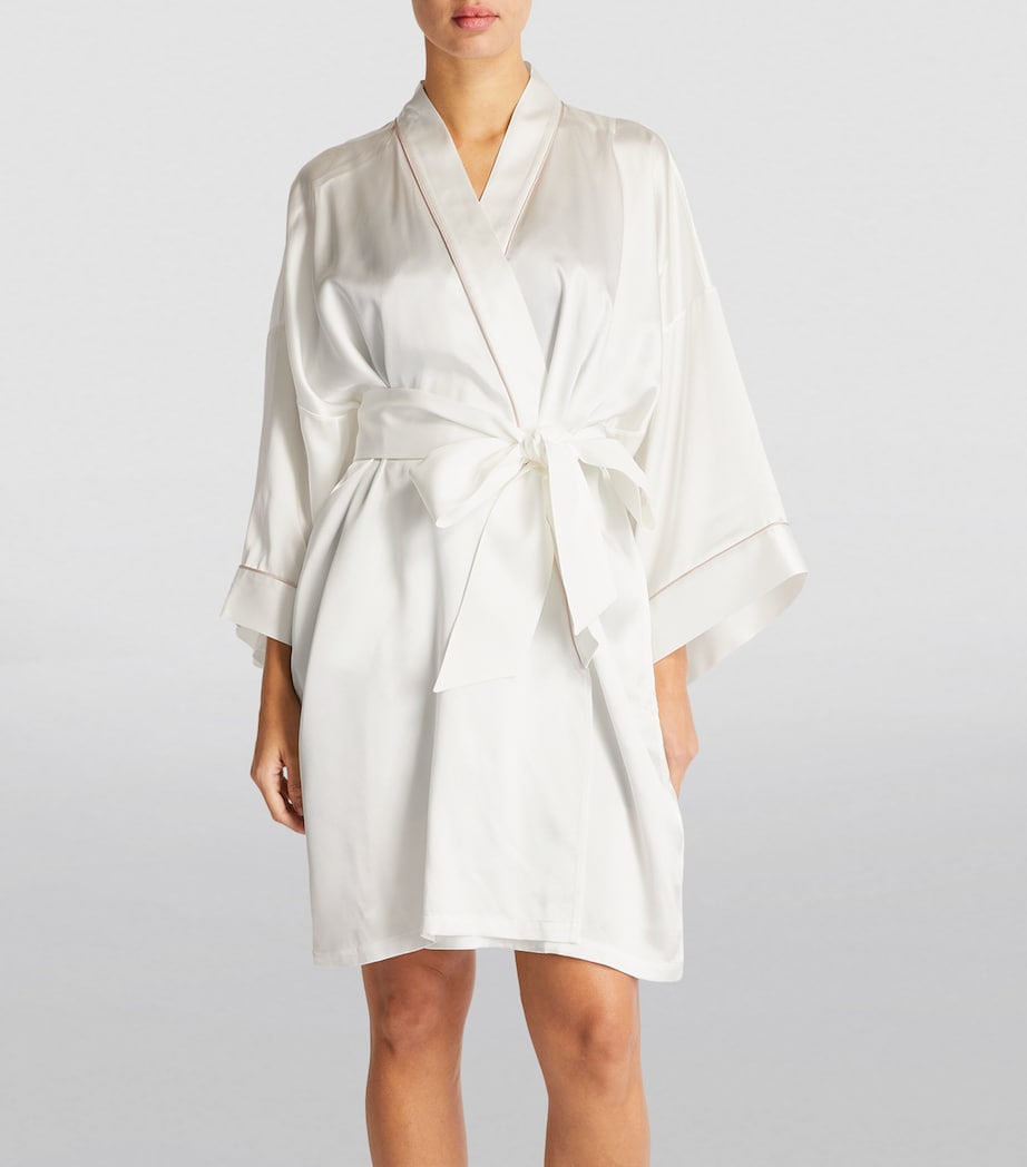 Ivory Silk Mimi Robe