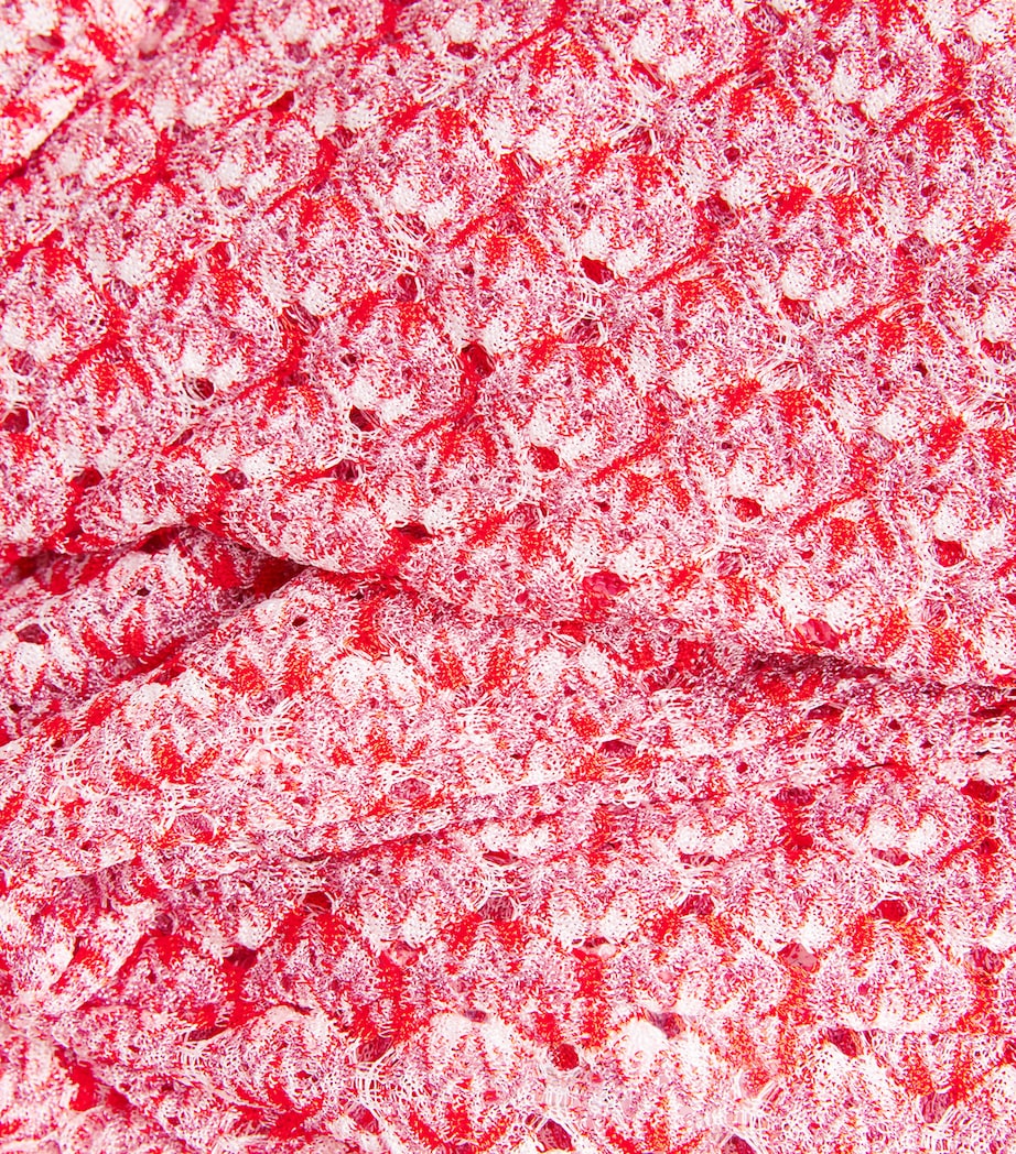 Missoni Red Crochet Halterneck Jumpsuit