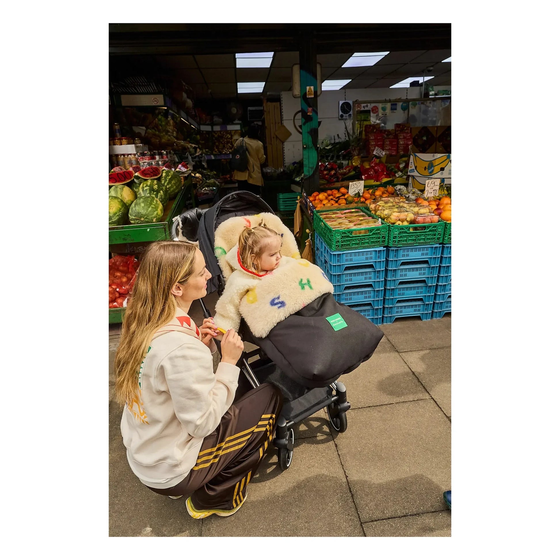 BINIBAMBA - Universal lambskin footmuff - Binibamba x Bobo Choses
