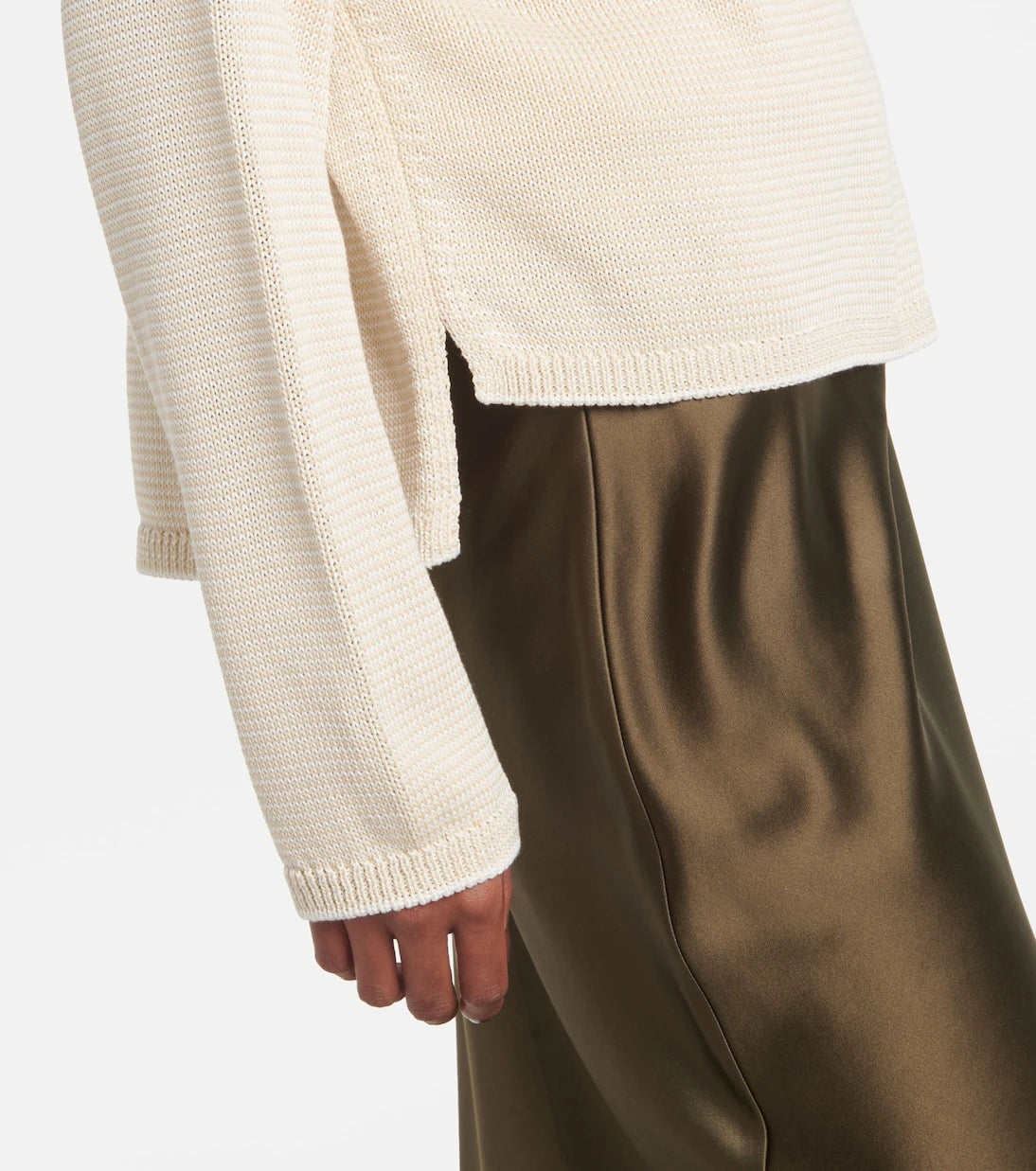 Joseph - Striped cotton polo sweater