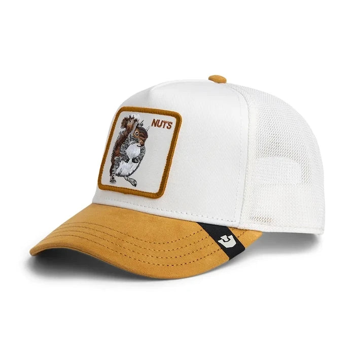 Şapka siperlikli Suede Squirrel