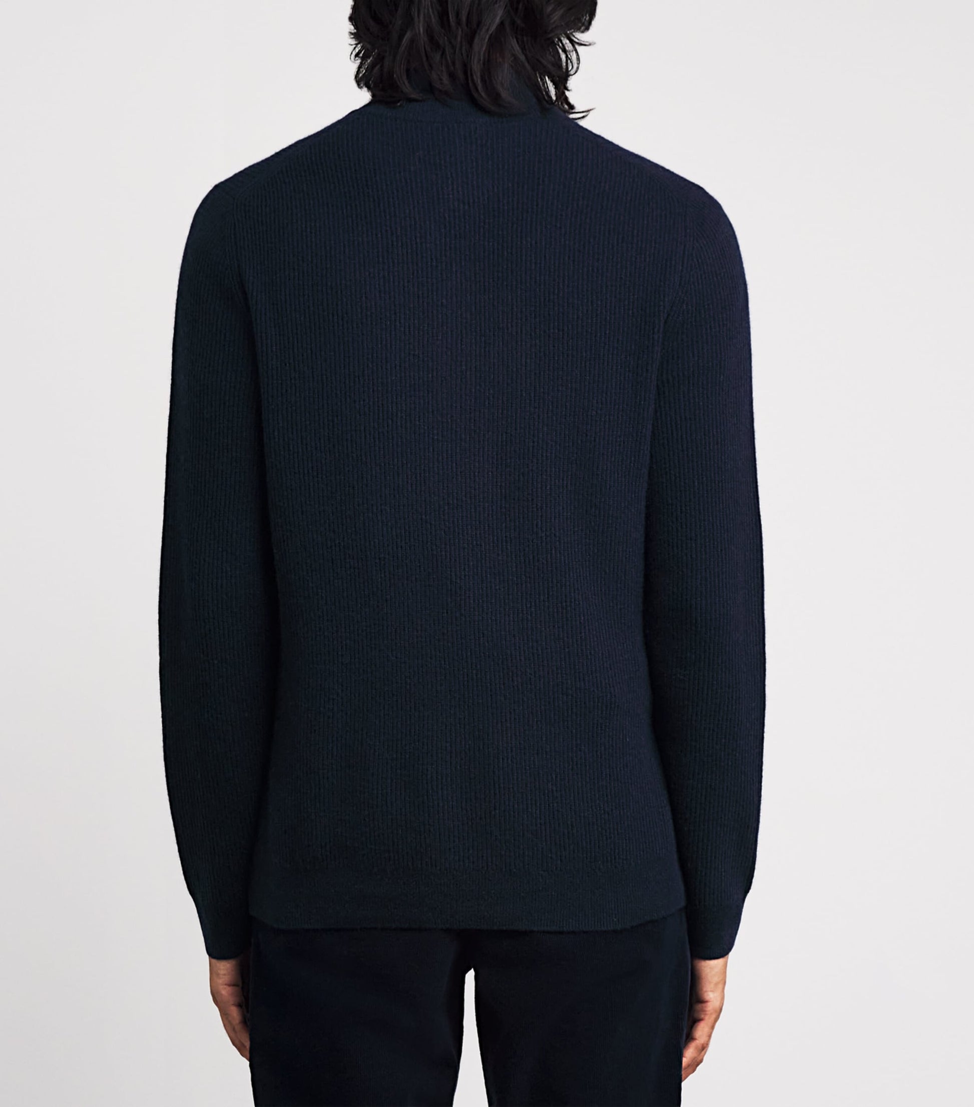 Navy Derek Quarter-Zip Sweater