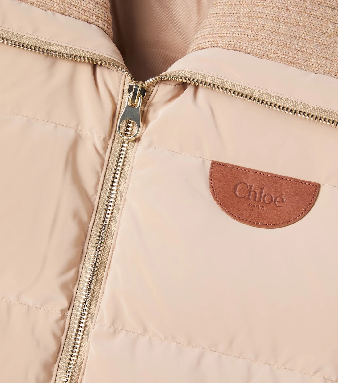 Chloé Kids - Logo down parka