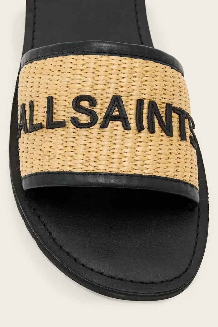 AllSaints сандали дамски от кожа Hoxton Slider