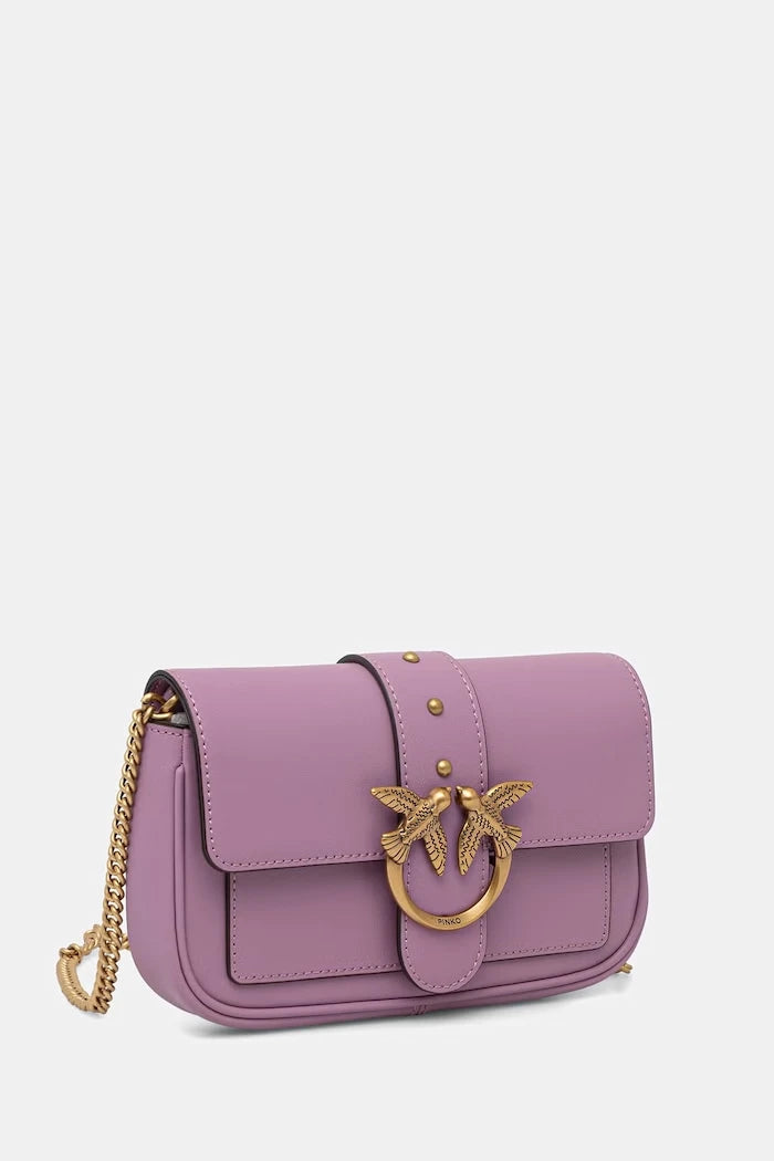 Pinko kadın deri crossbody çanta