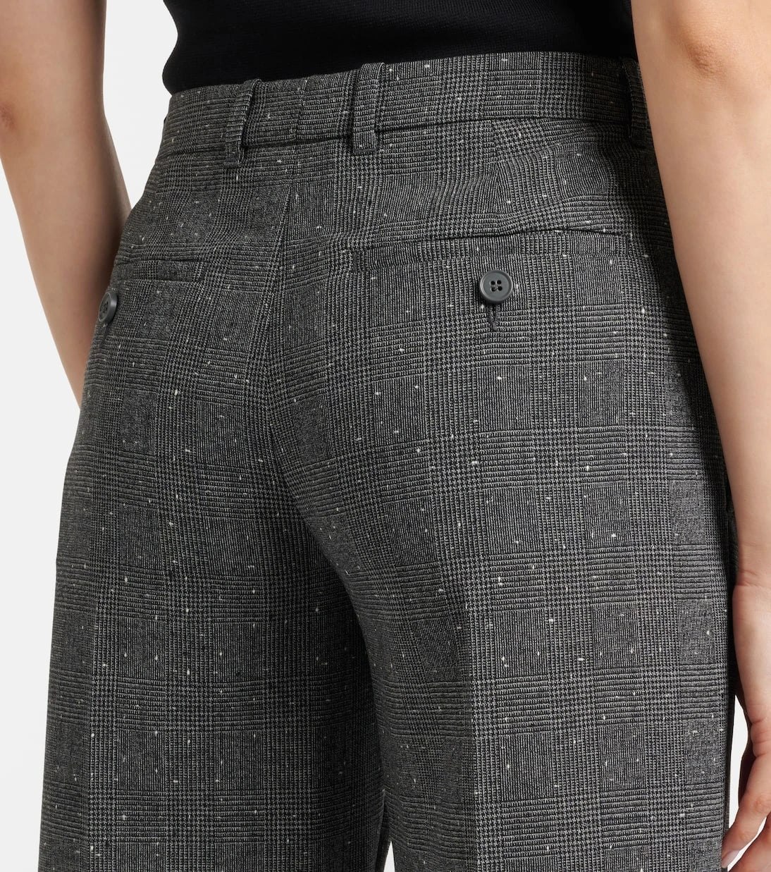 McQueen - Prince of Wales check wool straight pants