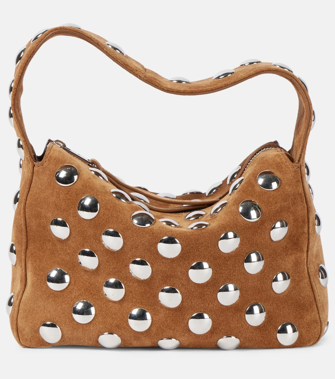 Khaite - Elena Small studded suede shoulder bag
