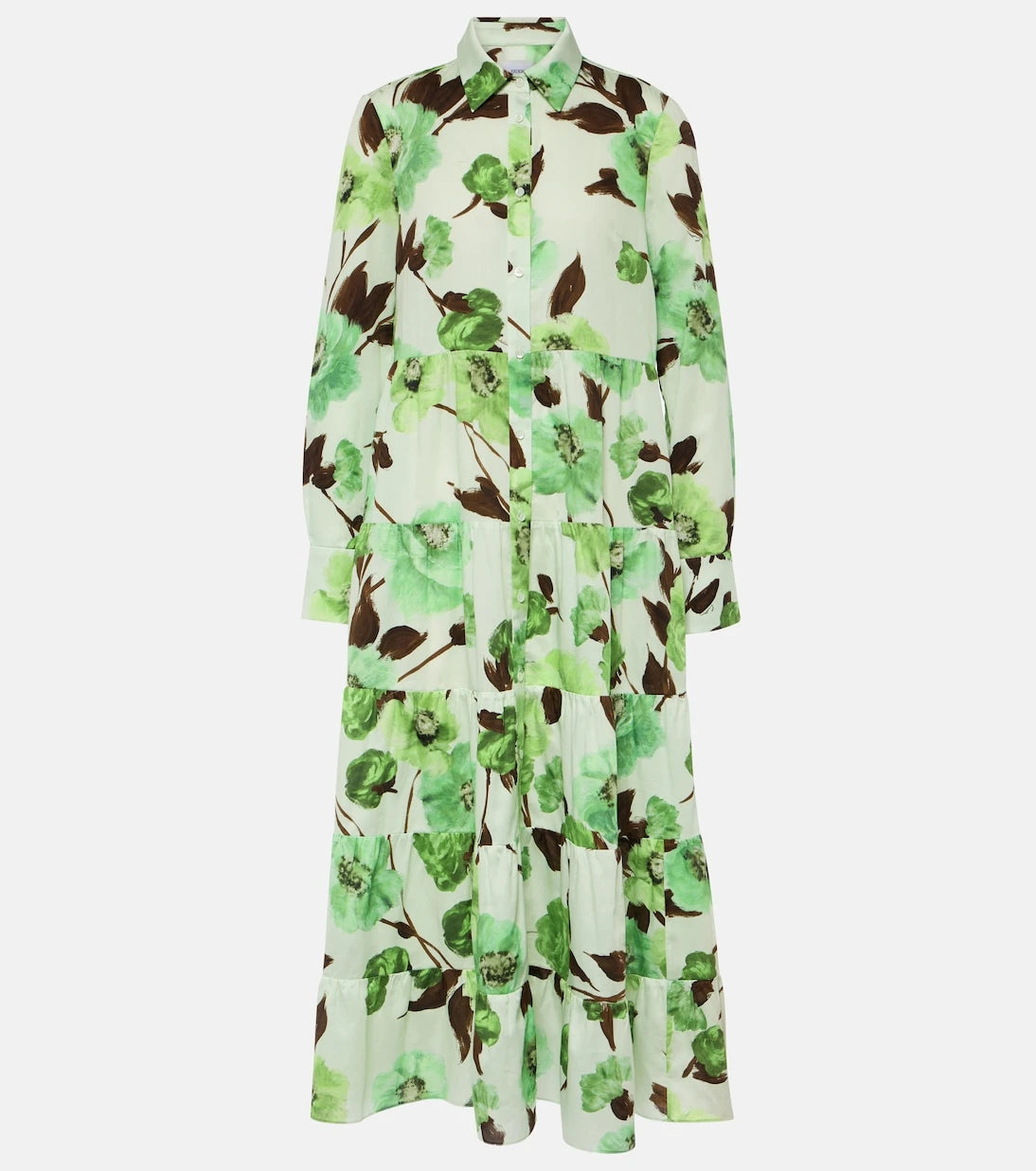 Erdem - Floral cotton shirt dress