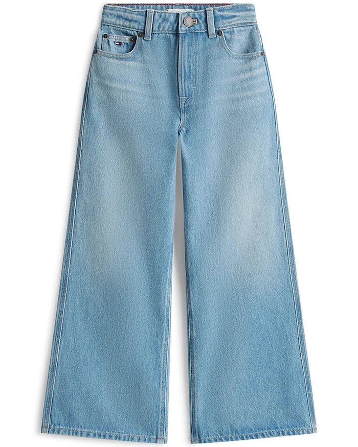 Tommy Hilfiger MABEL WIDE Çocuk Kot Pantolon