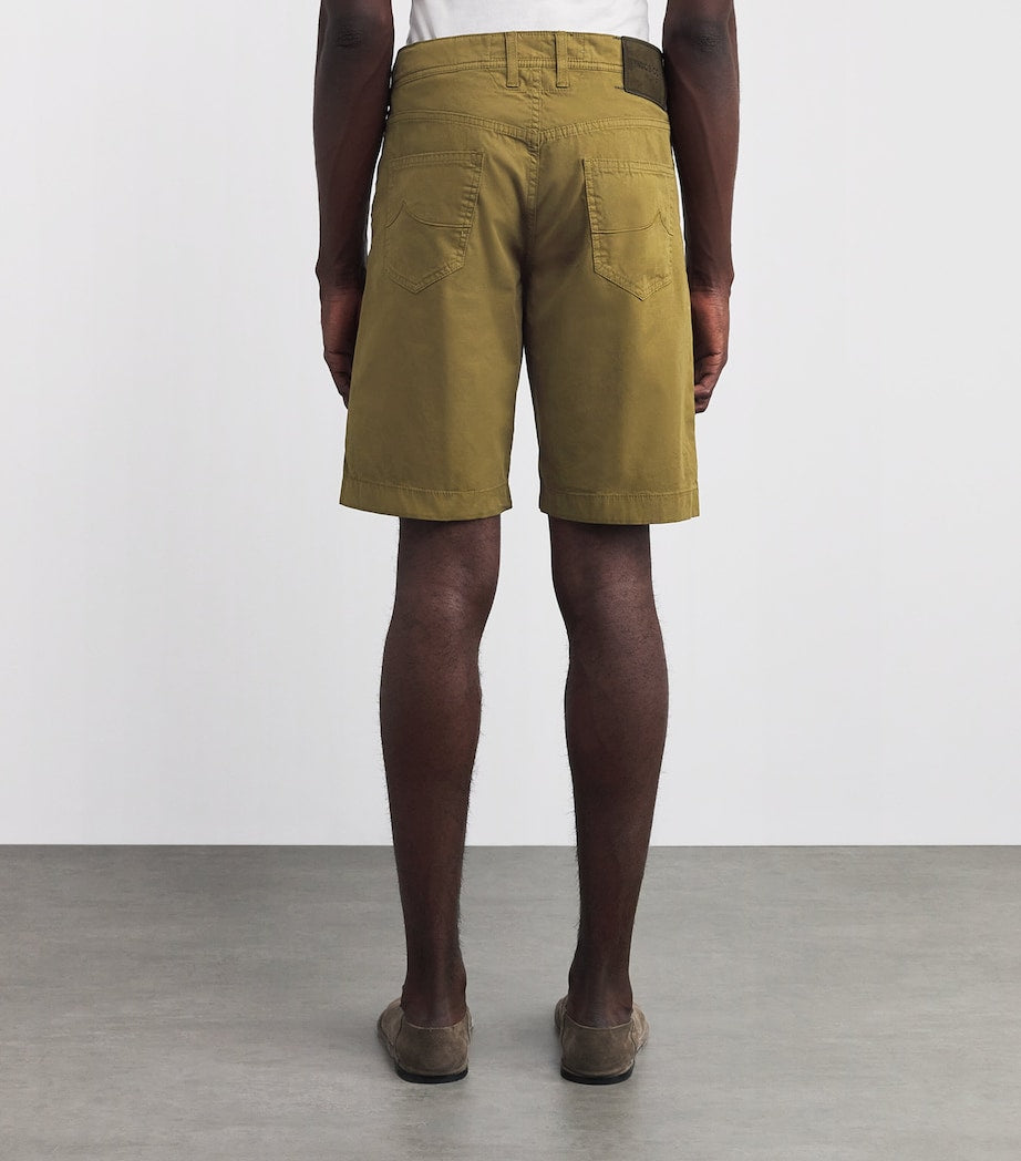 JACOB COHËN Stretch Cotton Nicolas Bermuda Shorts