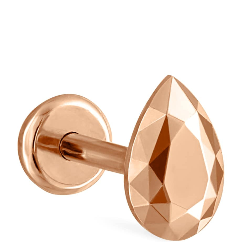 Maria Tash Faceted Pear Threaded Stud Earring (5.5mm)