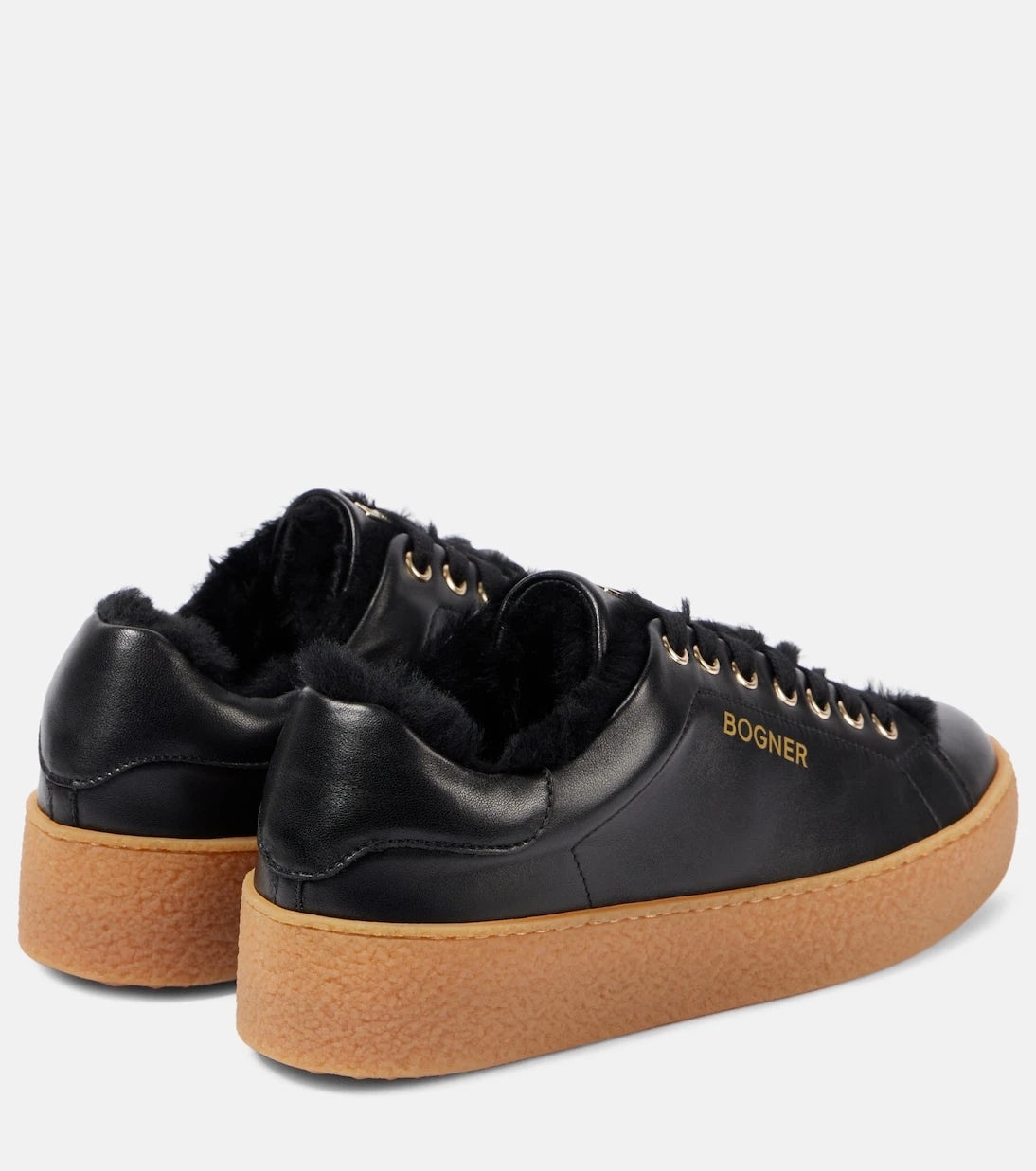 Bogner - Lucerne shearling-lined leather sneakers