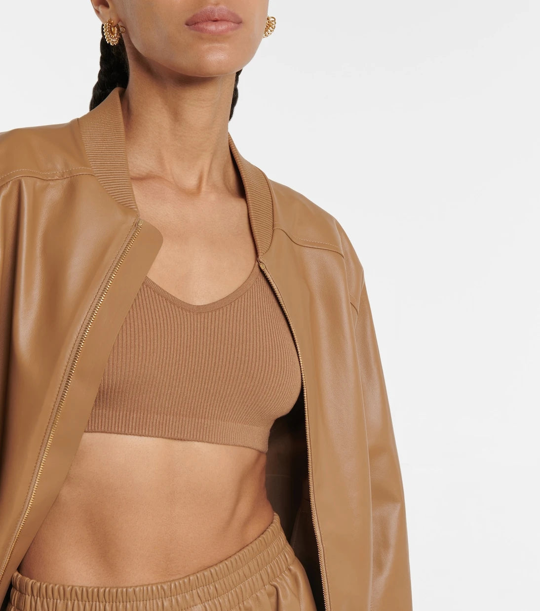Zeynep Arçay - Ribbed-knit crop top