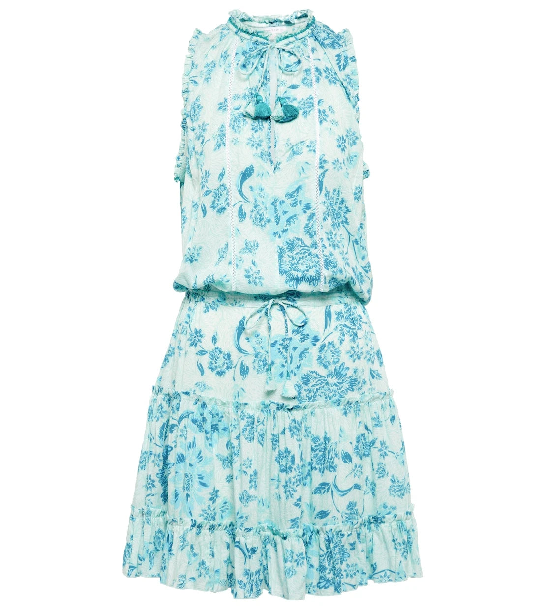 Poupette St Barth - Clara tasseled printed minidress