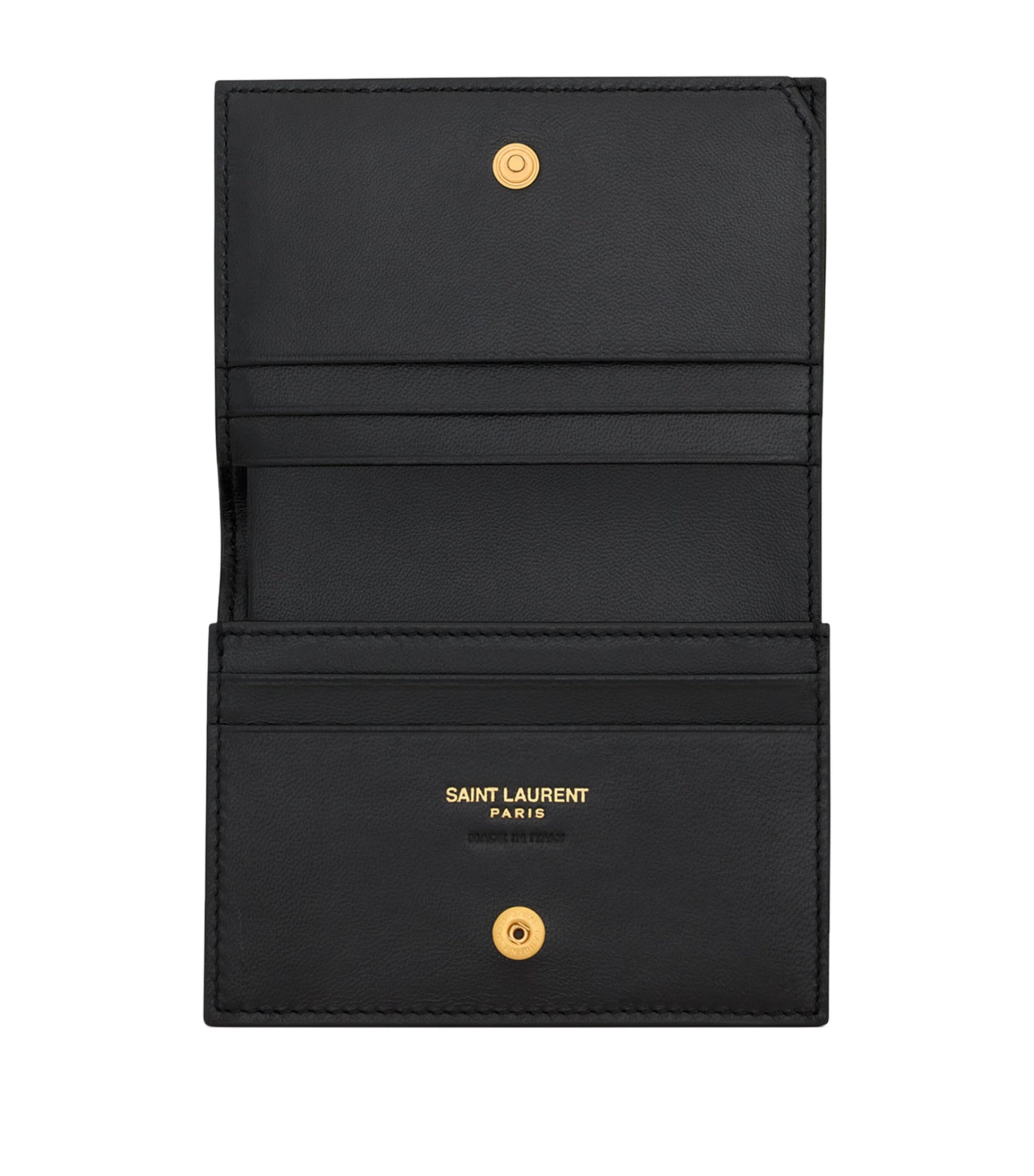 Black Monogram Metalassé Bifold Wallet