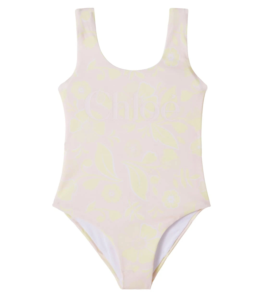 Chloé Kids - Logo floral swimsuit