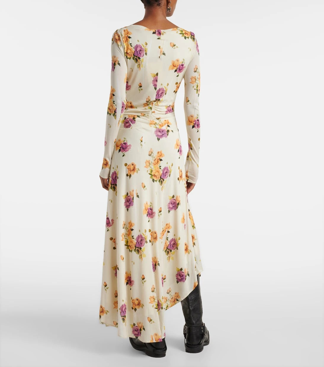 Acne Studios - Edna floral asymmetric midi dress