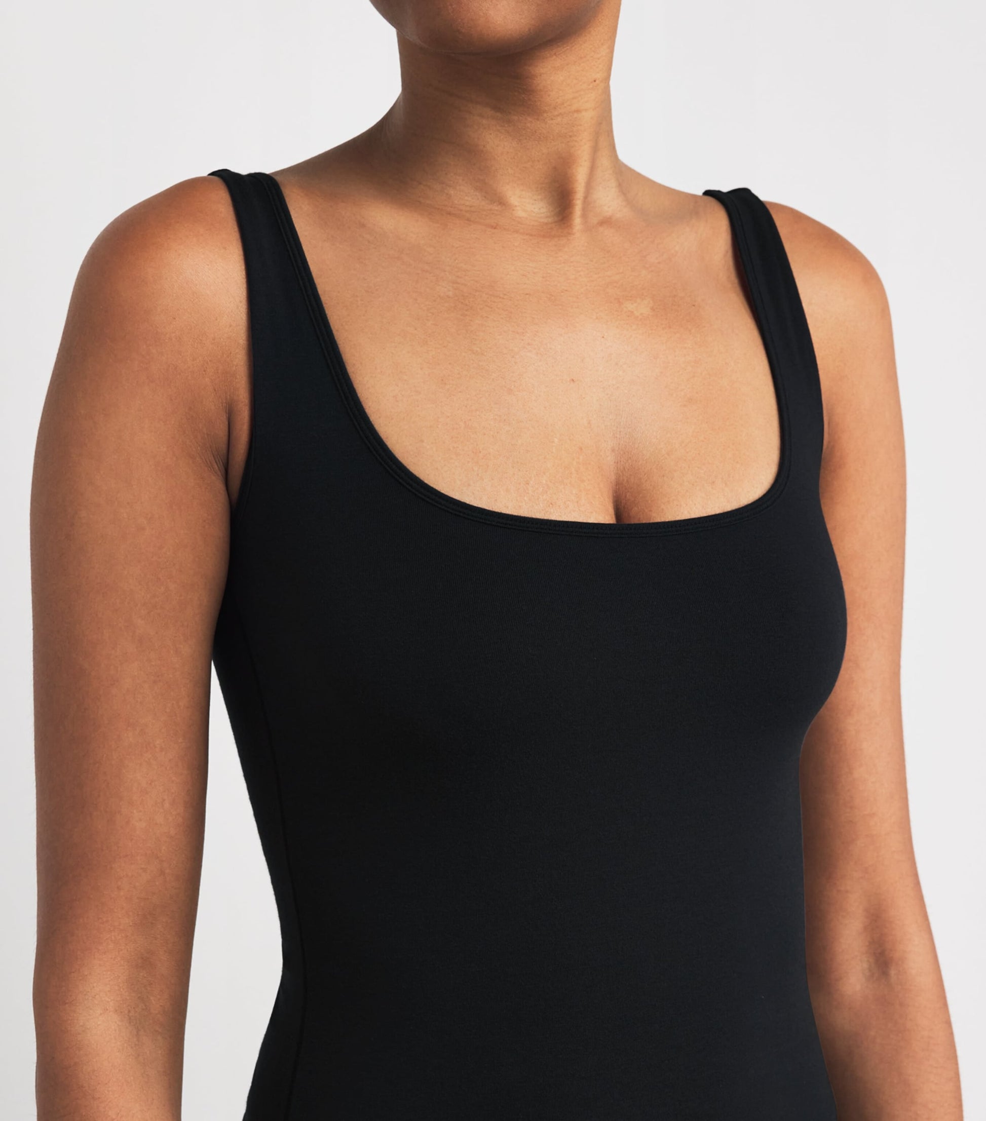 Black Smooth Layers Cami Top