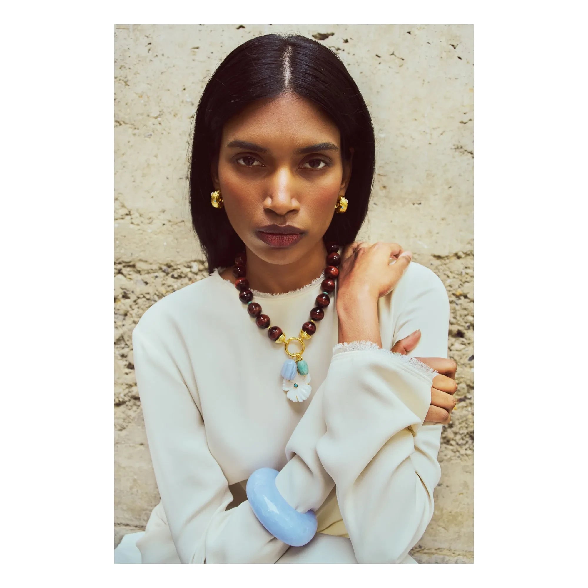 Lizzie Fortunato - Kahlo Creoles | Gold