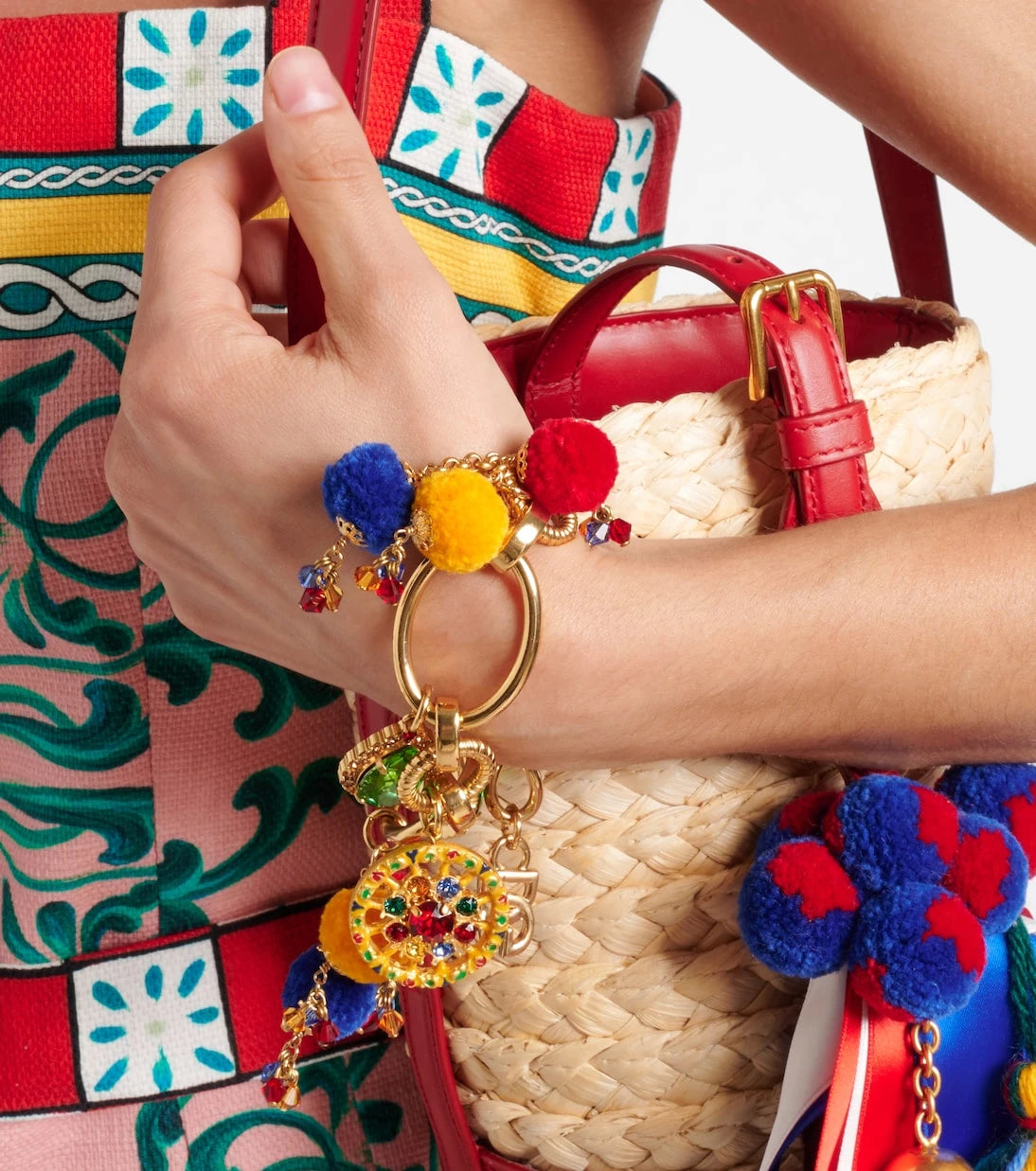 Dolce&Gabbana - Taormina embellished charm bracelet