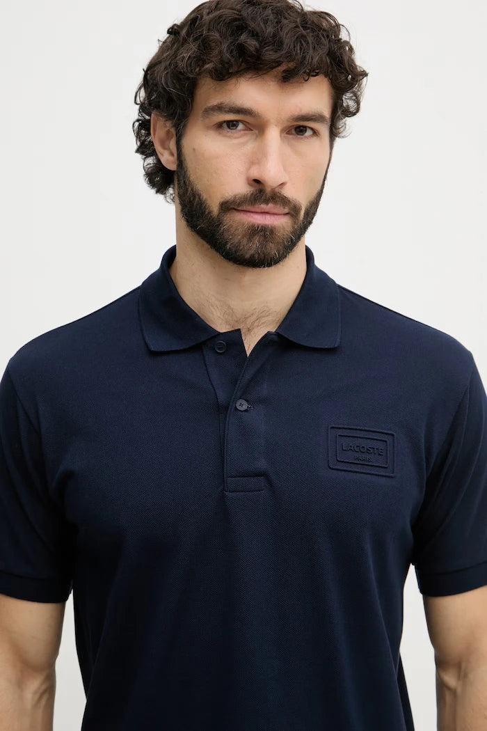 Lacoste тениска с яка мъжка от памук