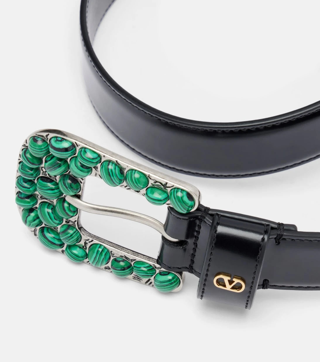 Valentino Garavani - VLogo embellished leather belt